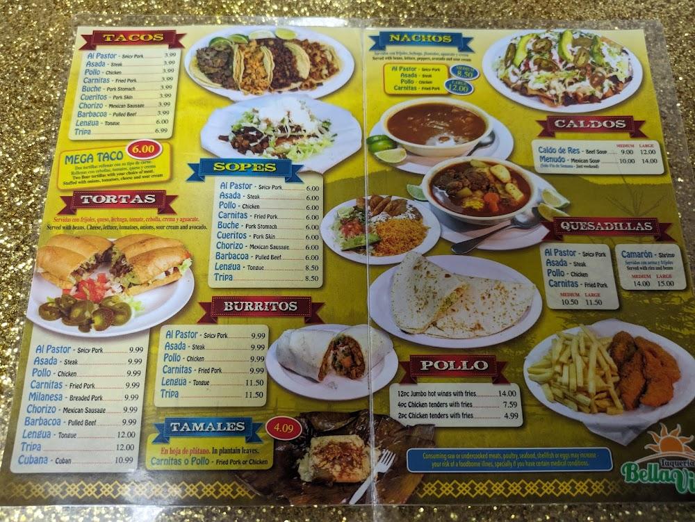 Bella Vista 2 Menu image 4